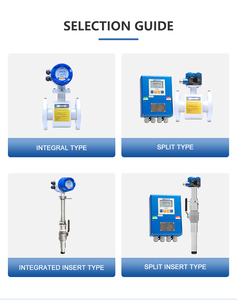 핫 세일 물 유량계 4-20ma 출력 펄스 출력 삽입 전자기 유량계 8 인치 물 유량계 유체 유량계 - Product Image 6