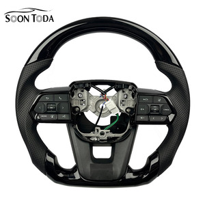 Volant sport modifié en cuir et bois de pêche SOON TODA pour Supra <span class=keywords><strong>Corolla</strong></span> - Product Image 1