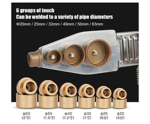 Цифровой дисплей 20-63 мм пластиковая водопроводная труба PPR сварочный аппарат для нагрева - Product Image 6