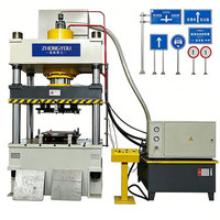 Presse hydraulique YQ32 315T, 315 tonnes, machine de fabrication de panneaux routiers, équipement de pressage de panneaux de signalisation