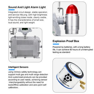 Rilevatore di Gas Autonomo Portatile Multigas Senza Controller Richiesto Stazione di Allarme 4-in-1 per Sicurezza Industriale - Product Image 3