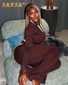 Nuovo Arrivo 2026 <span class=keywords><strong>Tendenza</strong></span> Moda <span class=keywords><strong>Abbigliamento</strong></span> <span class=keywords><strong>Donna</strong></span> Set 2 Pezzi <span class=keywords><strong>Abbigliamento</strong></span> da Golf Polo Mezza Zip e Pantaloni Comodi per Ragazze Alte - Product Image 3