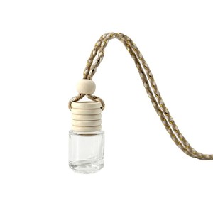 Diffuseur de voiture en verre rond de 6 ml avec bouchon en bois de hêtre - Product Image 3