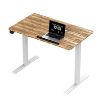 Vente directe usine – Bureau informatique moderne en métal, pivotant, à moteur unique, réglable en hauteur (assis-debout), usage commercial
