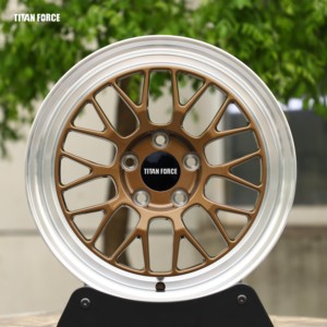 Jantes de voiture TITAN 5x108 5x100 5x112 5x114.3 18 19 20 pouces, jantes forgées sur mesure bronze à profil profond pour BMW M140i Civic Type R FL5 - Product Image 2