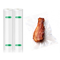 Film en rouleau épais noir transparent recyclable en PE+PA, matériau nylon à points, thermoscellable et imprimé, pour sacs de conservation sous vide alimentaire, gelée et lait
