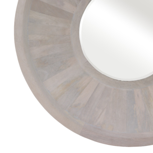 Specchio da parete moderno in legno, rotondo, decorativo per camera da letto, corridoio, ingresso, soggiorno - Product Image 4