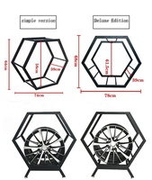 Support de Présentation Métallique Empilable pour Jantes de Voiture Hexagonales Modernes – Présentoir de Sol pour Pneus en Alliage Automobile