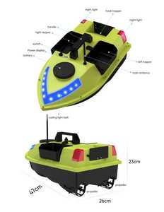เรือตกปลาบังคับวิทยุพร้อมระบบค้นหาปลา GPS นำทางอัตโนมัติ ระยะ 600 เมตร ความเร็ว 5.0 ไมล์ต่อชั่วโมง 3 ถังใส่เหยื่อ รับน้ำหนักได้ 2 กิโลกรัม กลับอัตโนมัติ - Product Image 6