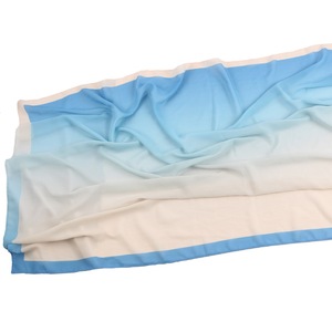 Hijab long en mousseline respirante de style coréen islamique, châle pour femmes musulmanes, écharpe premium dégradée ombrée, protection solaire toutes saisons - Product Image 5