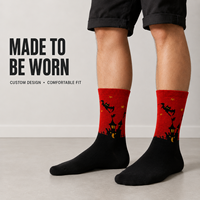 Chaussettes d'automne pour adultes Mushafier personnalisées OEM - Polyester/Nylon/Coton/Fibre de bambou/Laine, sans couture, résistantes aux déchirures, chaussettes rapides