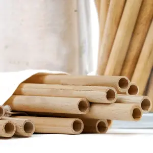Canudos de bambu naturais reutilizáveis para venda canudos descartáveis e canudos de bambu ecológicos