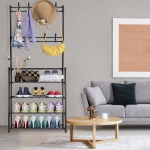 Estante de almacenamiento <span class=keywords><strong>para</strong></span> zapatos, Zapatero 3 en 1 <span class=keywords><strong>para</strong></span> entrada, salón, árbol - Product Image 2