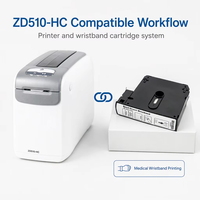 Printer Gelang Tangan Thermal Transfer Direct Thermal 300 DPI untuk Zebra ZD510 Mencetak Gelang Tangan Pasien Rumah Sakit