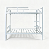 Lit superposé en métal au design moderne pour chambre à coucher, hôtel, dortoir, école, hôpital – Idéal pour les lits superposés d'occasion