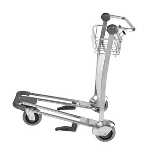 Carrito de equipaje para pasajeros con asiento, de acero inoxidable, resistente, para aeropuerto - Product Image 3