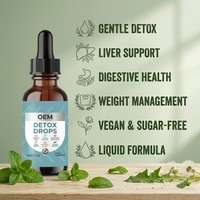 Grossiste OEM – Nouvelles Gouttes Liquides Détoxifiantes Multifonctionnelles aux Herbes Naturelles pour le Nettoyage du Côlon et du Foie – Compléments Santé pour la Perte de Poids chez l'Adulte