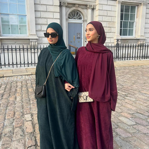 Autunno inverno abito quotidiano abito Casual in poliestere Abaya per Dubai turchia medio oriente - Product Image 1