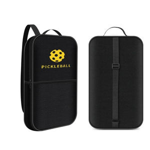 高品質で耐久性があり、軽量で防水性のあるオックスフォード生地を使用した、持ち運び可能なカスタムロゴプリント入りピクルボールパドルバッグ - Product Image 3