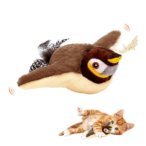 Nuevo Juguete Ecológico para Gatos, Desmontable, Interactivo, con Alas Móviles Automáticas y Sonidos Simulados de Pájaros, para Gatitos - Product Image 1