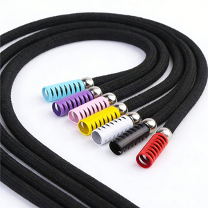 Cordones Redondos de Poliéster Trenzados con Punta Metálica y Bloqueador de Cordón Multicolor Personalizados al por Mayor para Ropa, Zapatillas y Bolsos - Product Image 6