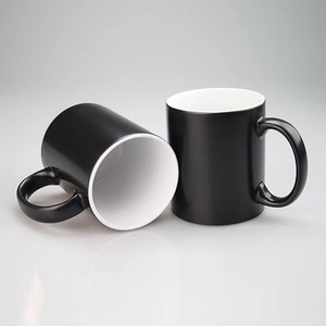 Taza de cerámica de flor negra de 11oz hecha a mano, vaso de papel de endorfina nórdica de sublimación especialmente suministrado transfronterizo, transferencia de calor - Product Image 3