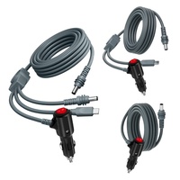 Câble d'alimentation Zowie 100W Mini DC5521 vers allume-cigare avec interrupteur, chargeur de voiture trois-en-un Type-C