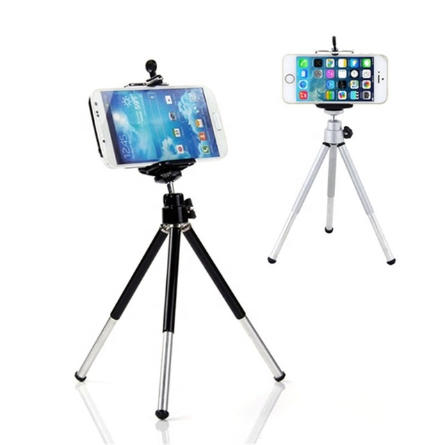 Mini Extendable Metal Mobile Phones Tripod Stand with Phone Holder