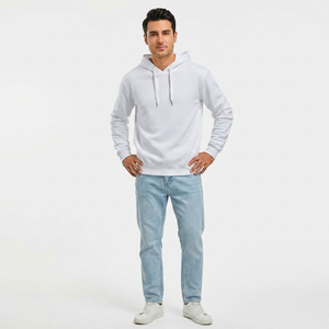 Sudadera con capucha transpirable de talla grande para hombre, con media cremallera, de terciopelo, 100% algodón, con bloques de color, estampado digital, diseño de logotipo personalizado, unisex - Product Image 1