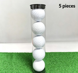 Custom Size Portable Clear PVC <b>Plastic</b> <b>Tube</b>, Transparent Storage Container for Golf Ball Packaging and Holding - Product Image 5