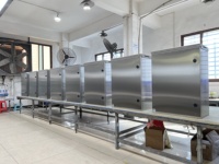 Boîtier de distribution en acier inoxydable brossé, grille ventilée, armoires extérieures, joint d'étanchéité, boîte de jonction électrique étanche