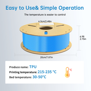 Filament TPU 95A Haute Vitesse 1kg 5kg 10kg Semelle Intérieure Filament d'Impression 3D Flex HF Flexible Compatible avec les Imprimantes 3D FDM - Product Image 6