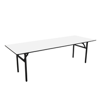 Table de mariage rectangulaire pliable moderne et portable pour les événements de restauration d'hôtel, les banquets, les fêtes en plein air