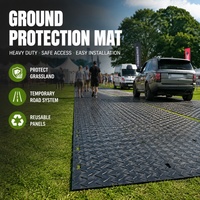 Tapis de protection temporaire pour le sol 4x8 en HDPE pour la mobilité des engins lourds, plateforme de chantier, projet d'ingénierie géotechnique