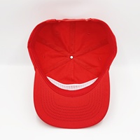 Mode classique rouge papa chapeau pour hommes et femmes Sports de plein air voyage Shopping plat bord 5 panneau non structuré casquette de Baseball papa chapeau