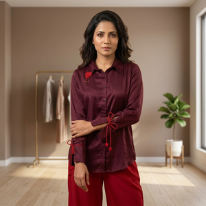 Chemise élégante pour femmes à manches longues, conçue pour un look sophistiqué au quotidien, acheter auprès du fournisseur direct - Product Image 2
