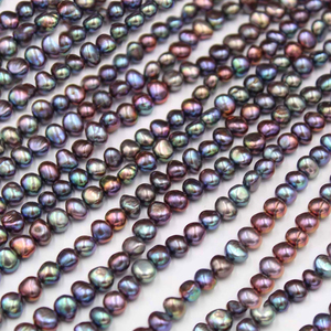 <span class=keywords><strong>Perle</strong></span> de culture d'eau douce naturelle baroque 7-8 mm, double face, trou droit, vert <span class=keywords><strong>malachite</strong></span> symphonique, noir, <span class=keywords><strong>perle</strong></span> en vrac - Product Image 6