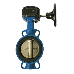 Großhandel KXC METAL D71X Manuelles Sanitär-Wafer-Absperrventil mit Stellantrieb Gusseisen Schneckengetriebe DN40-DN1200 ISO9001 Zertifiziert - Product Image 5