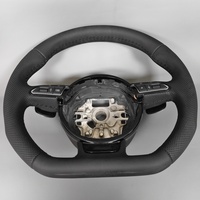 Volant sport en cuir noir personnalisé pour Audi A3 8V Q3 A4 A5 S5 B8.5 B8 TT MK2 Q3 RS7 S8 C8