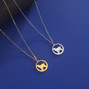 قلادة على شكل كلب أفغان من Myshape قلادة من الفولاذ المقاوم للصدأ أنيقة ولطيفة على شكل حيوان أليف هدية عيد ميلاد - Product Image 6