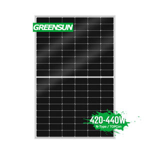 Greensun N-Type TOPCON Verre unique 420W 425W 430W <span class=keywords><strong>435W</strong></span> 440W Panneaux solaires Pv avec suivi des navires - Product Image 1