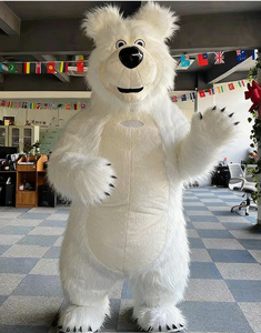 Costume da Mascotte Animale Personalizzabile Orso Bianco Personaggio Cinematografico Gonfiabile Natalizio <span class=keywords><strong>per</strong></span> <span class=keywords><strong>Adulti</strong></span> - Product Image 3