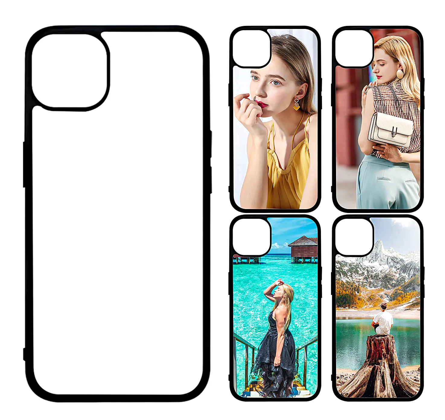 Hot Sale Tpu PC Blank Sublimation Cell Phone Case Cover For Iphone 11 12 13 14 15 Pro Max Funda