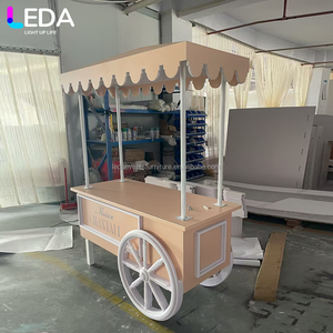 LEDA Wholesale Food Carts Wedding <strong>Trolley</strong> Acrylic <strong>Sweet</strong> Candy Cart for Parties Event Display - Product Image 2
