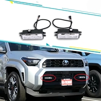 Feux antibrouillard LED tout-terrain pour pare-chocs avant Toyota 4Runner 4X4, accessoires étanches 12V 8W, lampes de conduite LED avec câblage