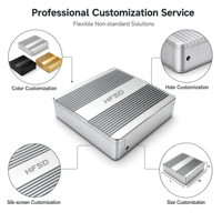 Boîtier en aluminium sur mesure, en alliage extrudé, avec blindage EMI pour appareils IoT, service CNC personnalisé, boîtier électronique en aluminium