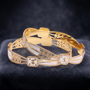 Pulseras CNC de Dos Tonos al por Mayor, Joyería de Moda para Mujer, Pulseras Tradicionales Multitono, Pulseras CNC de Doble Tono - Product Image 6