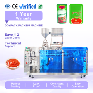 Máquina Empacadora Automática de Bolsas Preformadas de Alto Rendimiento, Máquina Empacadora de Bolsas Doypack para Ketchup - Product Image 1