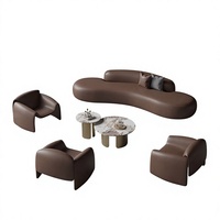 Ensemble de canapé et table basse de réception moderne de luxe léger pour espace de repos de bureau, salon de beauté, bureau de vente, table de négociation et chaises d'accueil