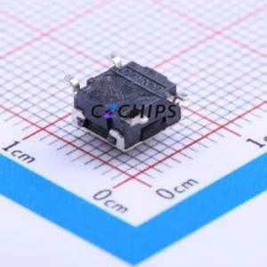 B3S-1000P Tactile Switch SMD-4P,6x6.6mm Switch Single Pole Single Throw Round Button 1.6N Vertical Mount - Product Image 2